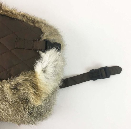 Polyester Rabbit Fur Trim Winter Warm Earflap Fur Luxury Hat