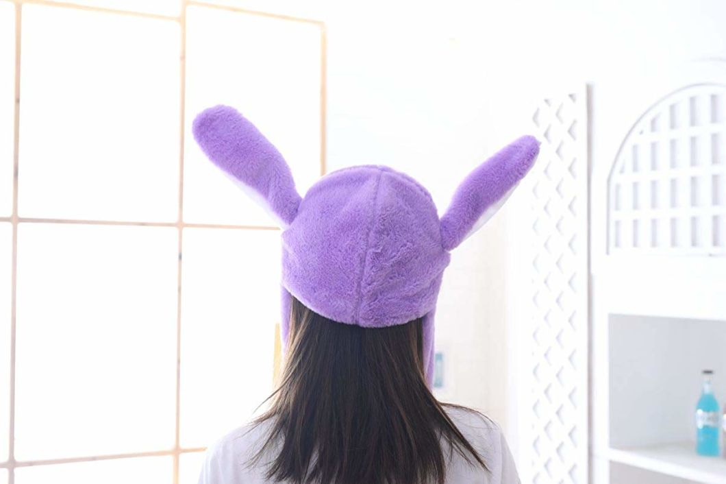 Movable Hat Ear Winter Halloween Christmas Animal Rabbit Hat