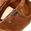 Blank Classic 6-Panel Unisex Adjustable Suede Hat with Faux Leather