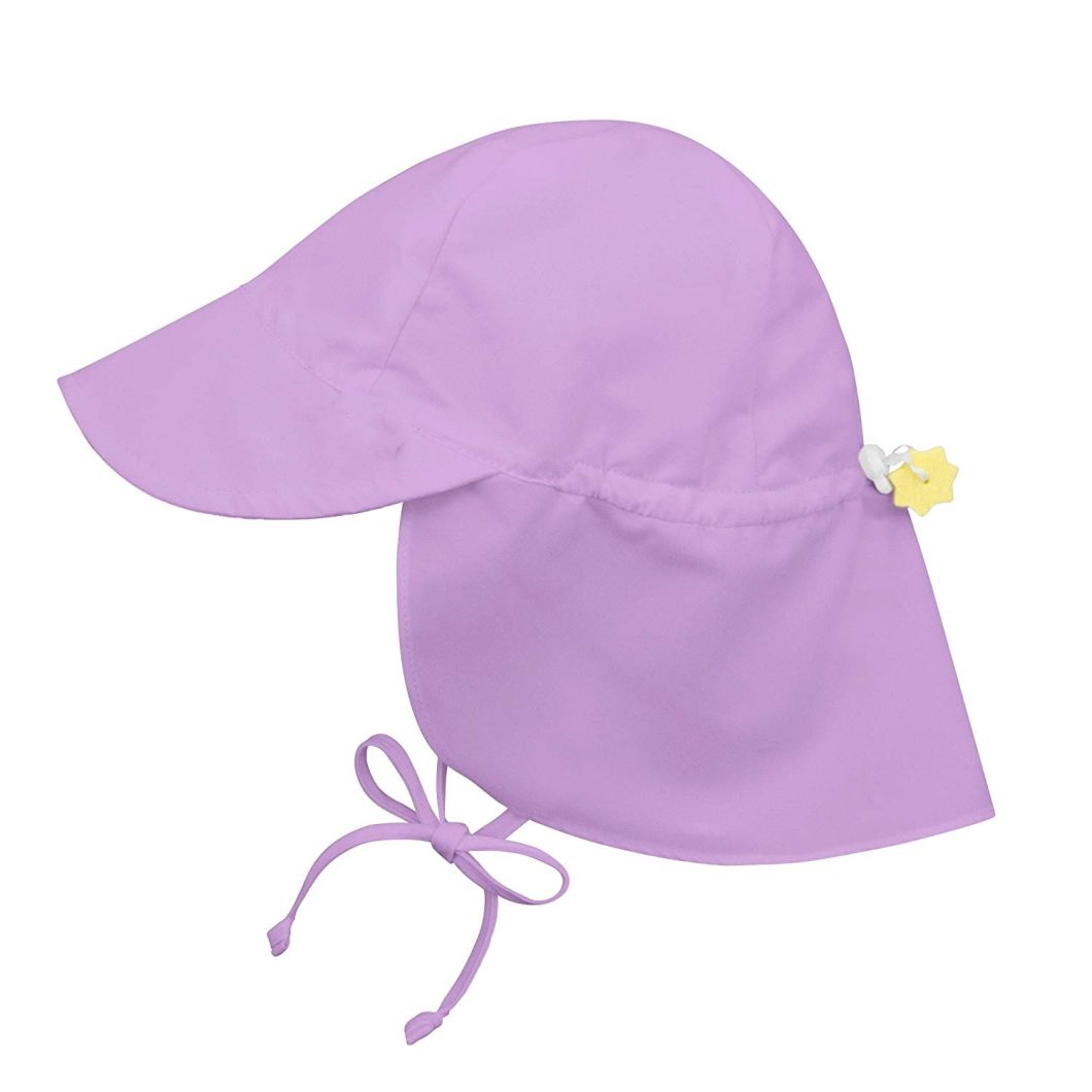 100% Polyester Kid Beach Hat Neck Flap Sun Protect Swim Cap