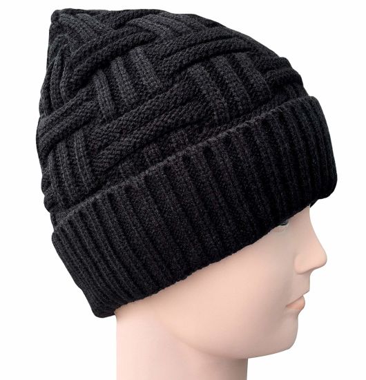 Unisex Acrylic Warm Soft Slouchy Skull Winter Hat Knitted Beanie