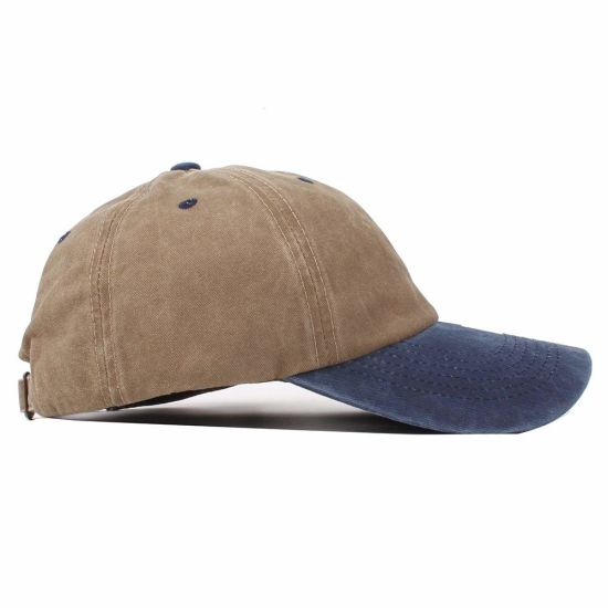 Wholesale Washed Dyed Cotton Adjustable Solid Baseball Six Panel Cap