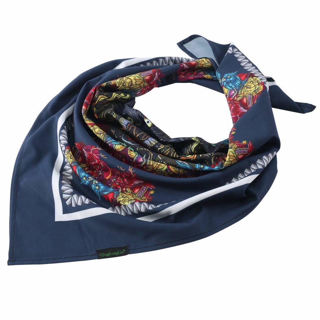 BSCI Audit Skull Cowboy Multifunction Exquisite Stitching Quick-Dry UV Protection Square Bandana