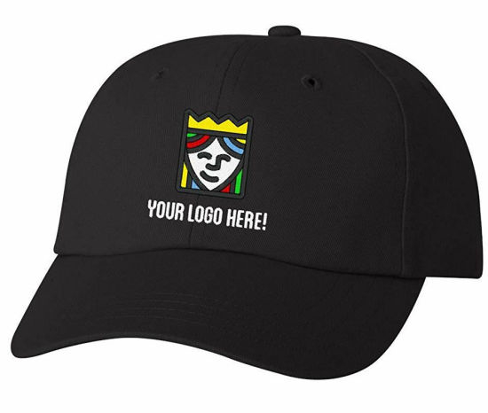 Wholesale 100% Cotton Magic Tape Back Embroidered Custom Logo Hat
