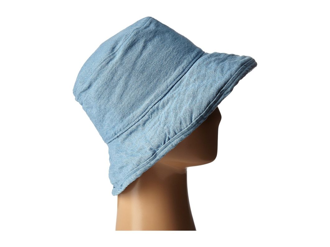 Unisex Down-Turned Brim Crusher Bucket Fashion Hat in Washed Cotton