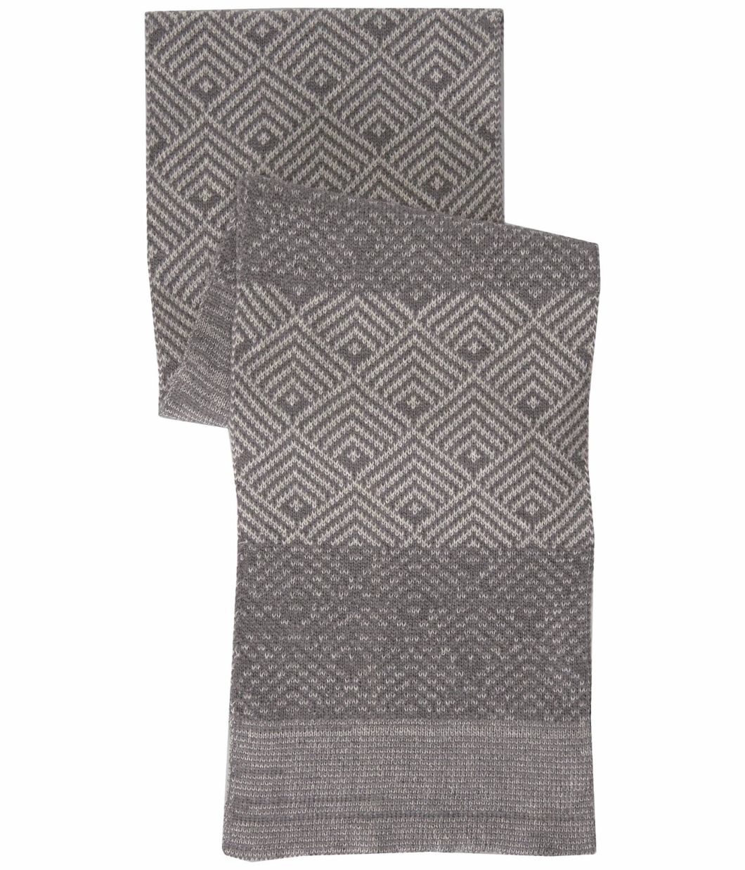 Acrylic Wintry Pattern Warm Beanie Knitted Hat Scarf Gloves Set