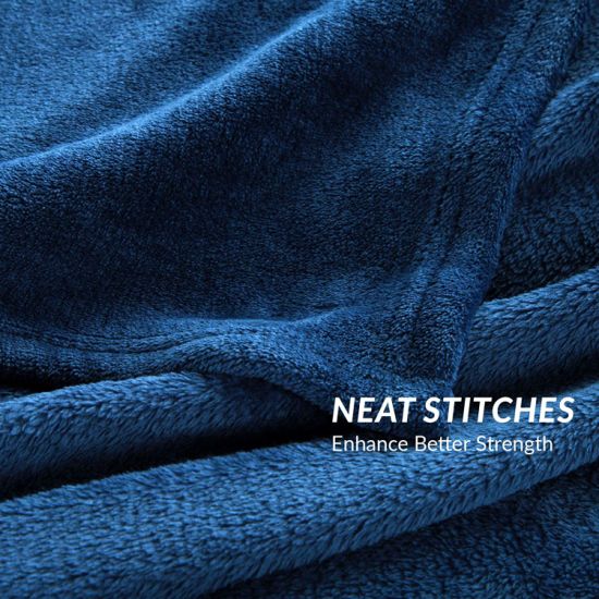 Sedex Audit 100% Polyester Super Soft Warm Fuzzy Lightweight Luxury Blanket Fleece
