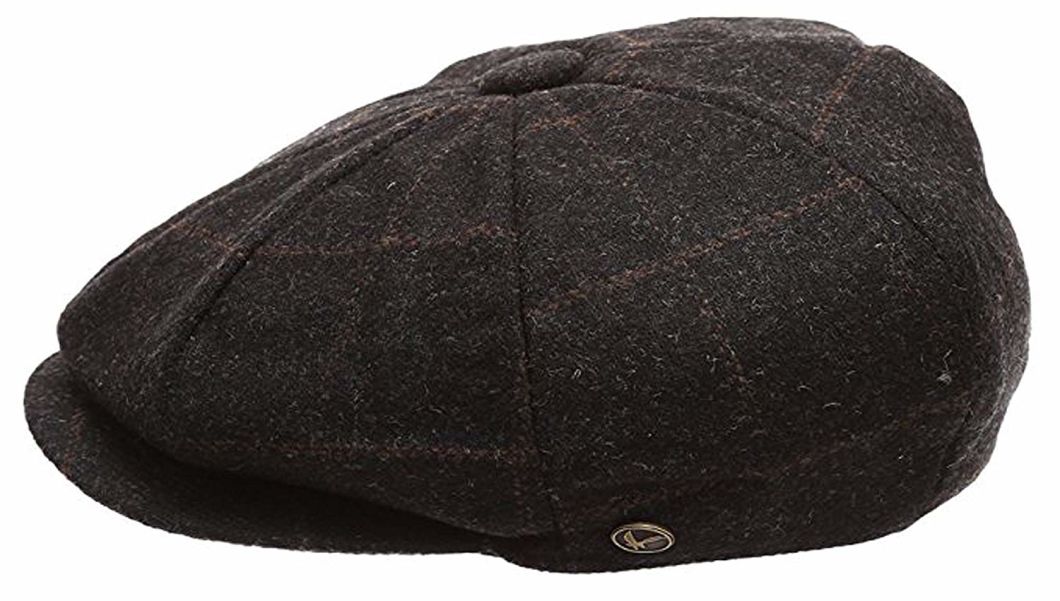 BSCI Audit Custom Classic 8 Panel Wool Blend Newsboy Snap Brim Collection Beret Formal Hat