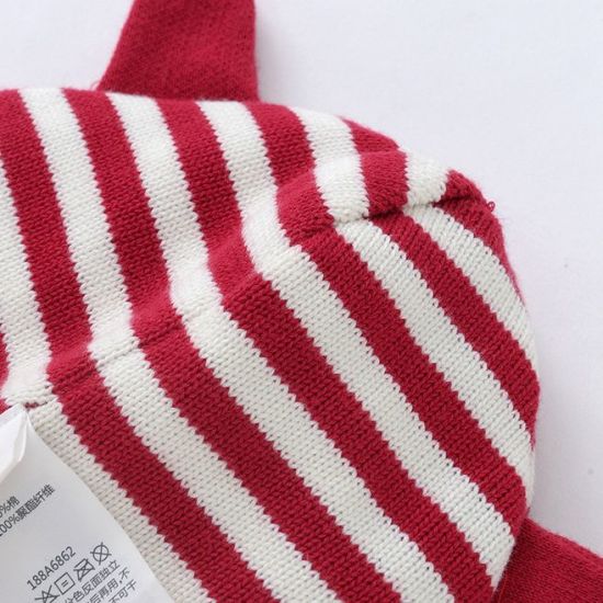 Wholesale Polyester Custom Winter Knitted Beanie Baby Hat with Earflap