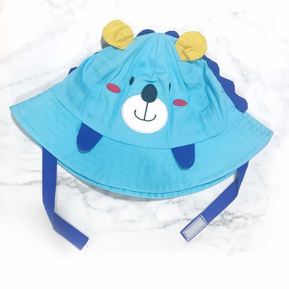 Toddler Kid Adjustable Sun Protection Little Lion Animal Bucket Hat