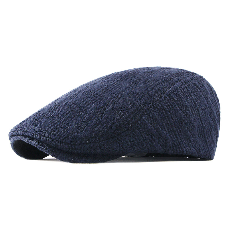 Winter Warm Traditional Newsboy IVY Striped Beret Woolen Hat