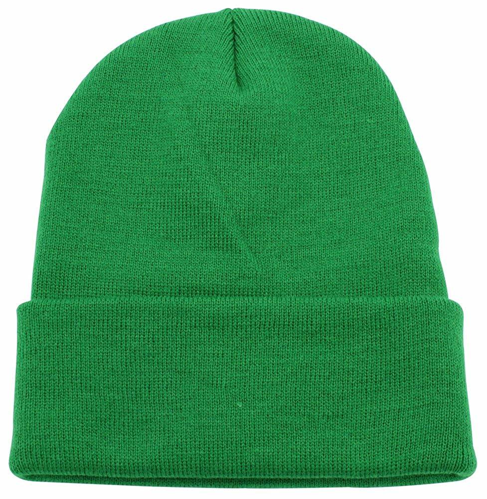 Wholesale Custom Unisex Cuffed Blank Plain Skull Knitted Mans Beanie Hat