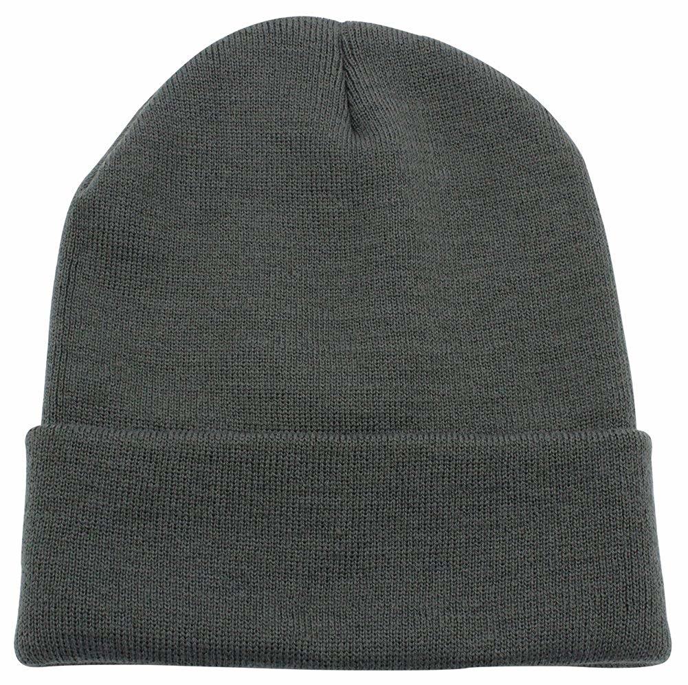 Wholesale Custom Unisex Cuffed Blank Plain Skull Knitted Mans Beanie Hat