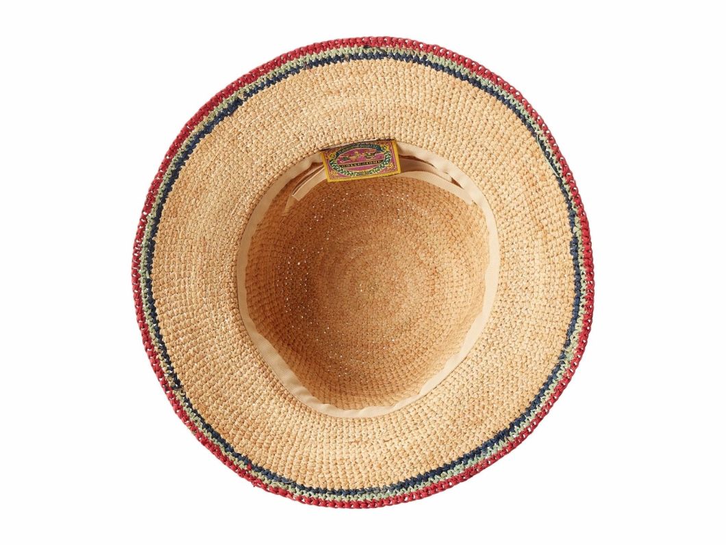 Sedex Audit Summer Women Crochet Raffia Bucket Sun Hat Straw