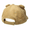 Children Kid 6-Panel Bear Ball Ear Cap with Interior Sweatband