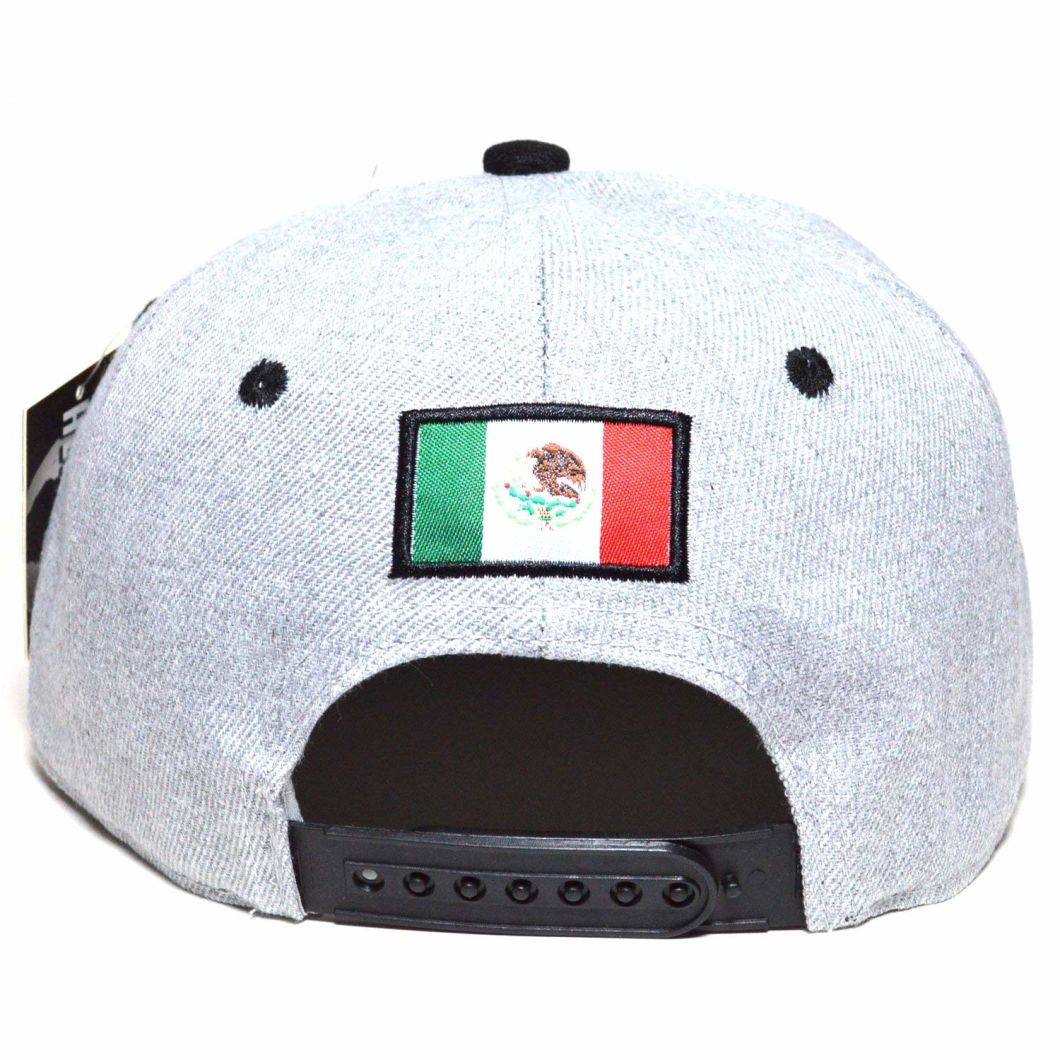 BSCI Audit Custom Adjustable Mexico Flag Embroidered Visor Snapback Cap