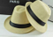 Custom Straw Paper Basic Fedora Hat Summer Beach Hat