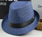 Custom Straw Paper Basic Fedora Hat Summer Beach Hat