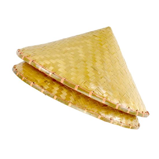 Sedex Audit 100% Bamboo Straw Adjustable Mesh Chinese Bamboo Hat