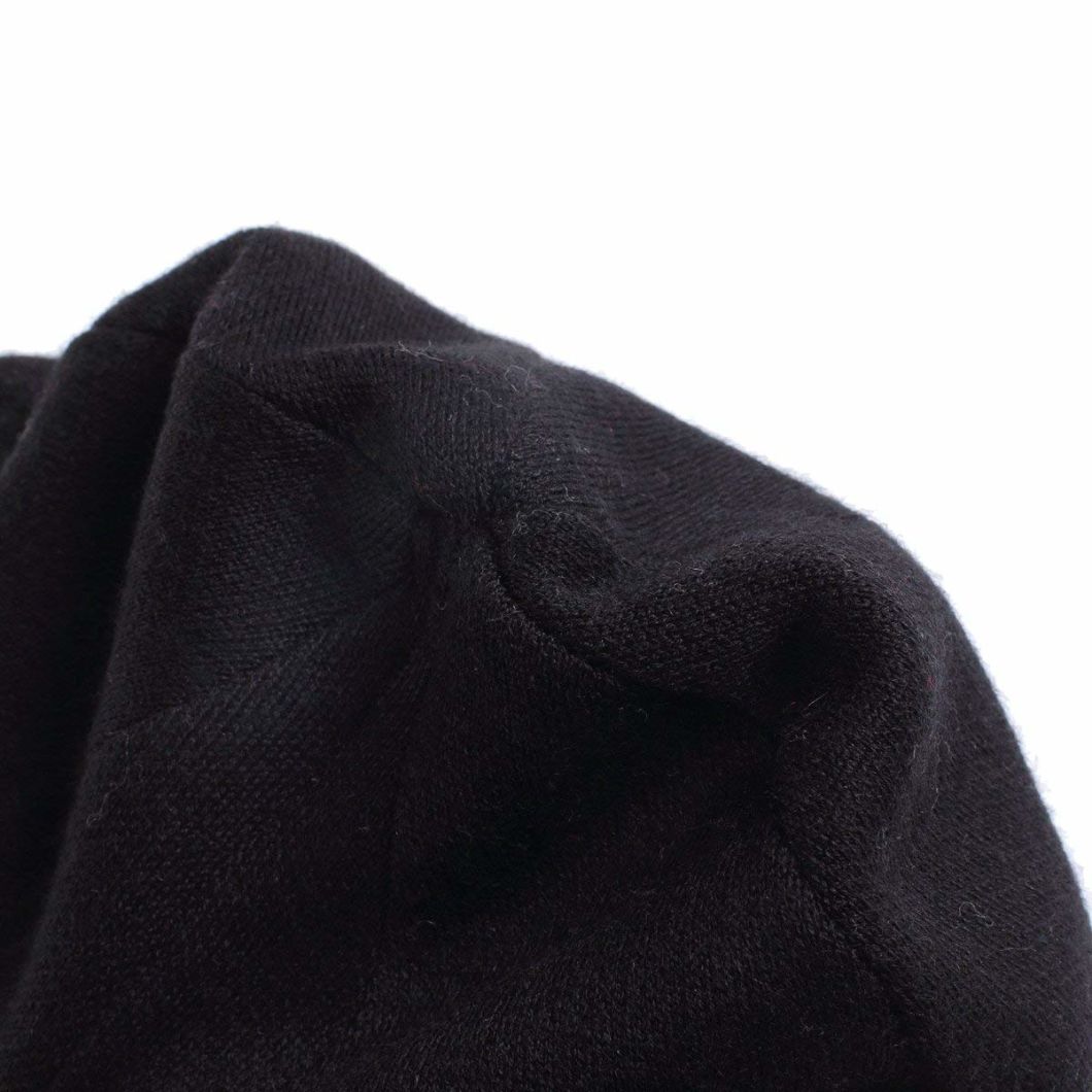 Custom Blank Beanie Knitted Hat Thick Wool Mens Skull Cap