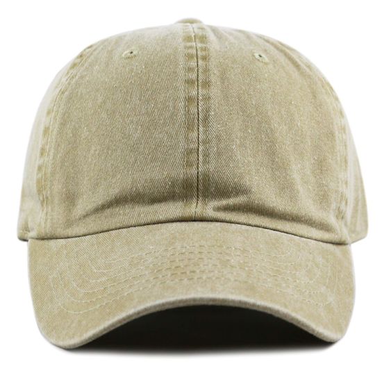 100% Cotton Adjustable Baseball Pigment Dyed Cap 6 Panel