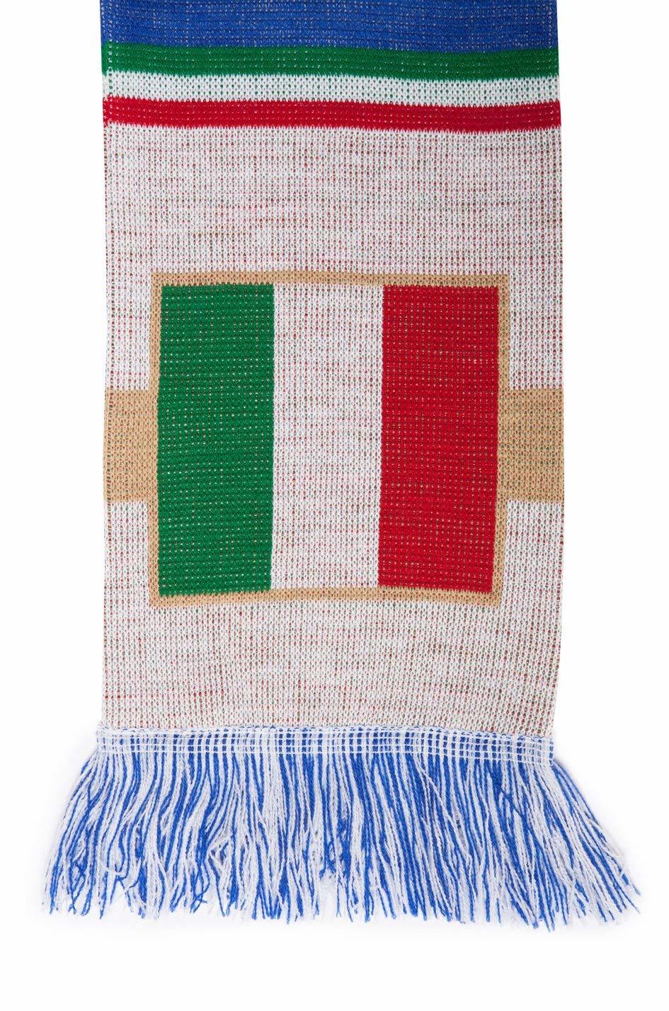 BSCI Audit Acrylic Italy Italia Soccer Double-Sided Fan Football Knit Scarf