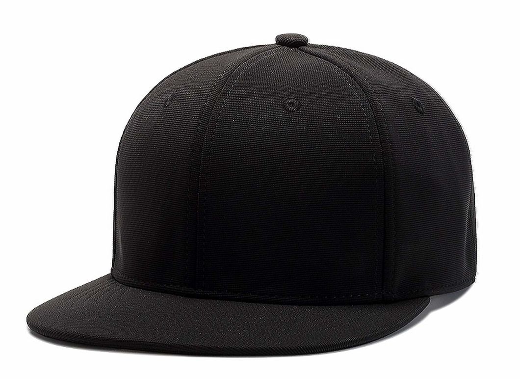 Adjustable Fashion Hip Hop Blank Customized Flat Brim Cap Snapback with 6 Embroidered Eyelets