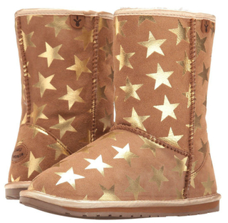 Sedex Audit Start Printed Children Snow Boots Outdoor Waterproof Fur Lined Wool MID Calf Kids Boot