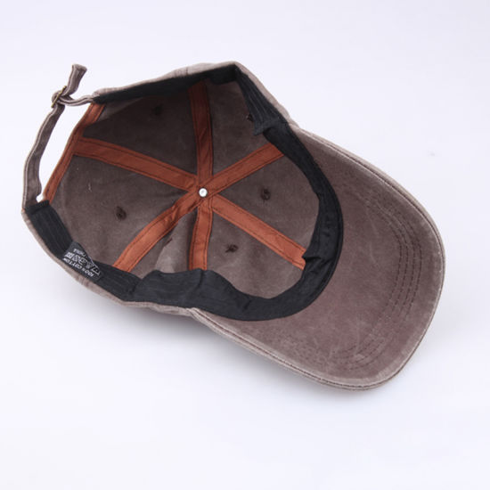 BSCI Audit Adjustable Plain Distressed Dyed Washed Cotton Baseball Cap