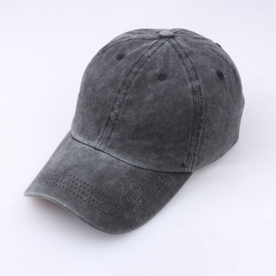 BSCI Audit 100% Cotton Plain Distressed Dyed Washed Baseball Cap