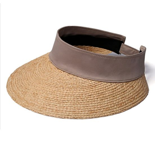 Wide Brim Simplicity Women′s 100% Paper Summer Breathable Straw Visor Hat
