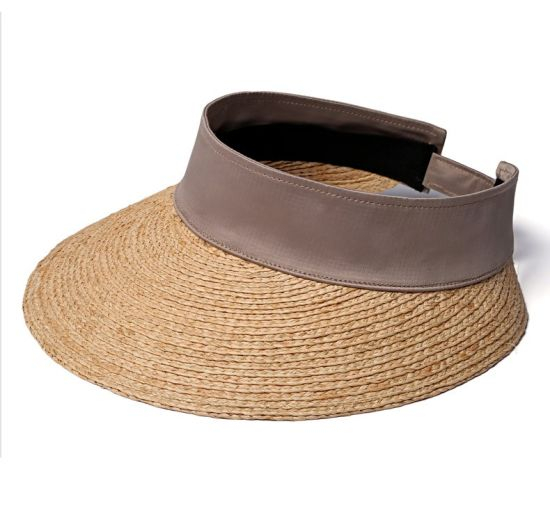 Wide Brim Simplicity Women′s 100% Paper Summer Breathable Straw Visor Hat