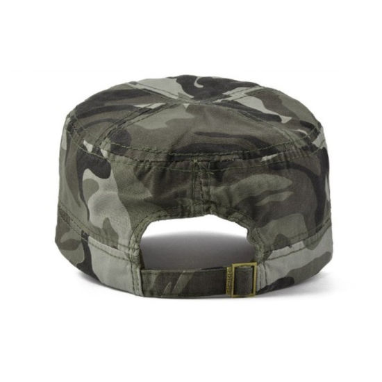 Men′s Custom Embroidered Cotton Green Camouflage Camo Army Baseball Cap