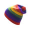 Wholesale Custom Knitted Toques Colorful Striped Winter Beanie Hat Knit