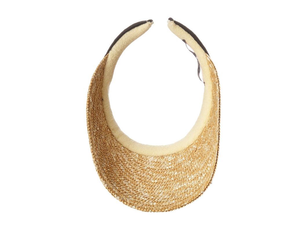 Sedex Audit Simplicity Grosgrain Hatband Sun Protection Straw Visor Hat