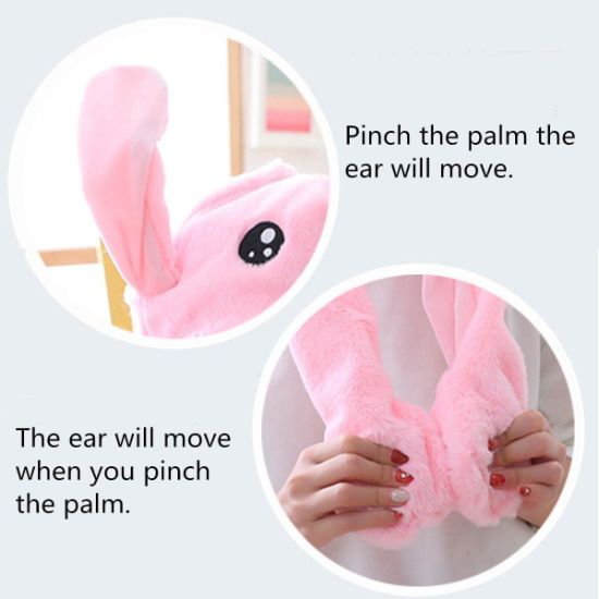 BSCI Audit Wholesale Winter Halloween Christmas Animal Rabbit Hat Movable Bunny Ears Hat