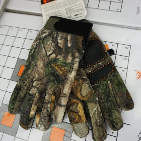 Custom Polyester Camouflage Touchscreen Hunting Glove for Shooting Driving Padding Climbing