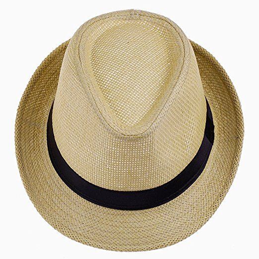Sombrero Fedora Men's Fashion Custom Paper Summer Beach Straw Hat
