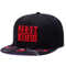 6-Panel Wholesale Cotton Black Embroidery Custom Sports Flat Peaked Baseball Snapback Cap