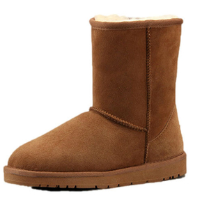 Winter Classic Comfortable Outdoor Water Proof Warm Sheep Fur Shoes Loafers Flats Boots