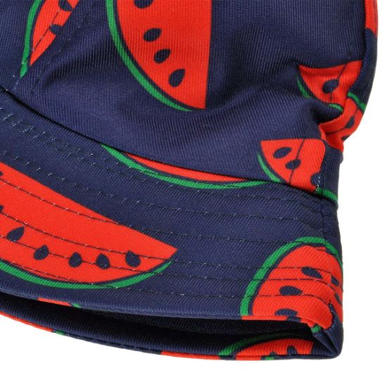 Summer Cute Print Bucket Hat with Short Brim Flat-Top Crown