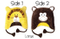 Soft Velvet Fleece Animal Lion Monkey Beanie Warm Children Hat