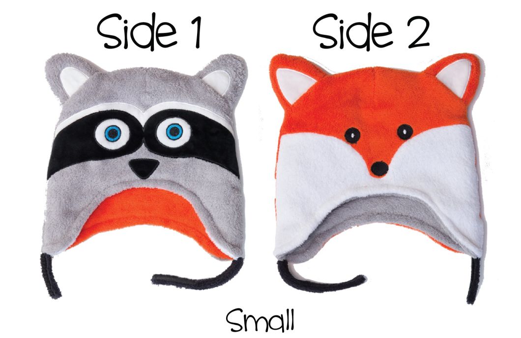 Soft Velvet Fleece Animal Raccoon Fox Beanie Baby Hat Winter