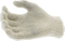 Cotton Polyester Glove White String Knit Gloves with Elastic Wrist Cuff