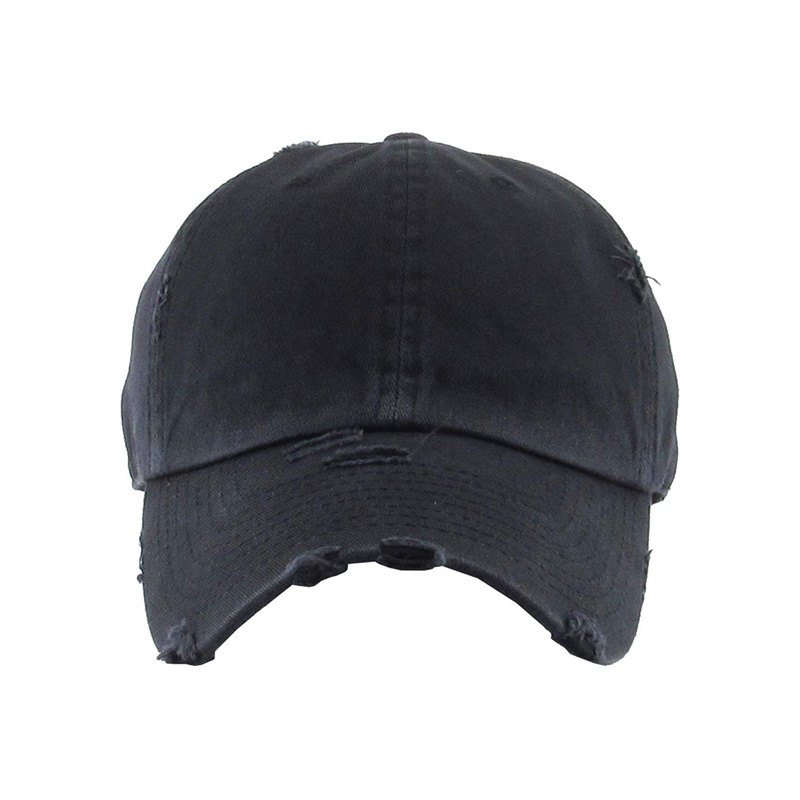 BSCI Audit Custom Washed Distressed Cotton Baseball Polo Style Vintage Cap