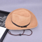 Summer Sun Hat with String Cheap Paper Straw Cowboy Hats for Men
