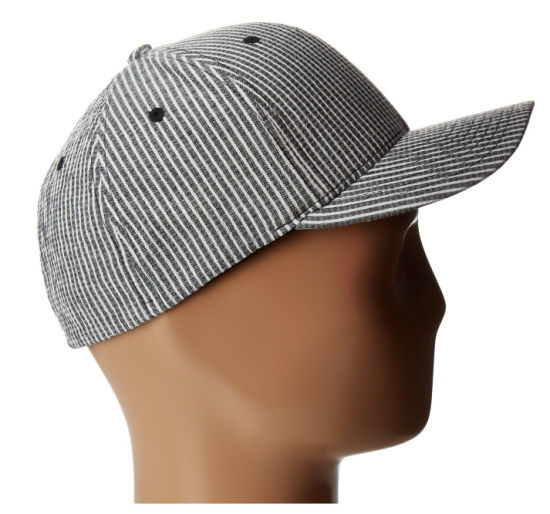 Sedex Audit 6-Panel Blank Striped Flexfit Hat with 100% Cotton