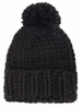 Soft Warm Beanie Chunky Knit Hat with Faux Far POM POM