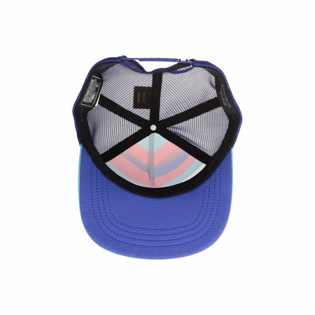 Lightweight Cotton Trucker Style 5-Panel Fat Bill Hat with Mesh