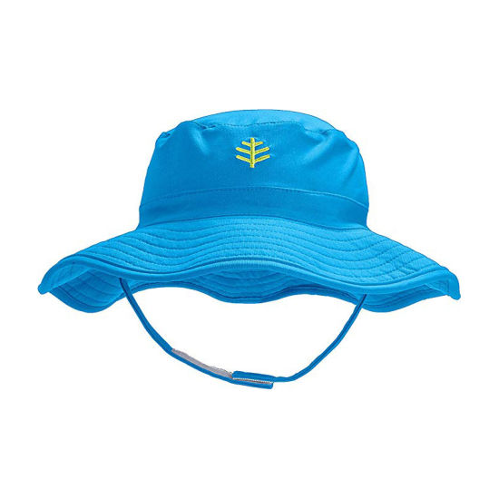Embroidered Magic Tape Sun Protection Bucket Hat Without Brim